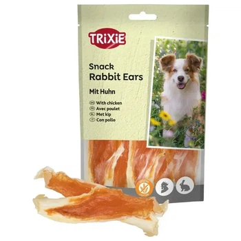 Лакомство для собак Trixie Premio Rabbit Ears 80 г – натуральные кроличьи уши для жевания
