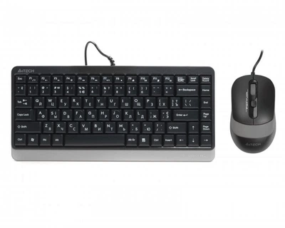 Клавиатура и мышь A4Tech Fstyler F1110 Grey, проводной набор, USB интерфейс