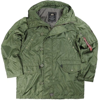 Легка парку Alpha Industries X-Ray чоловіча, нейлонова, демісезонна, оливкова М
