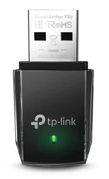Сетевой адаптер USB Archer T3U, Black TP-Link (2000003382163)