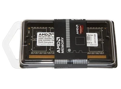 Память SO-DIMM, DDR3, 8Gb, 1600MHz, 1.5V AMD 000338346