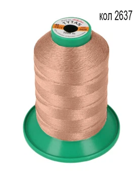 Нитки TYTAN 40/1000м цвет светло-фрезовый 2637 (1шт)