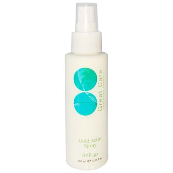 Сонцезахисний спрей Great Care Gold Activ SPF 50 100 мл