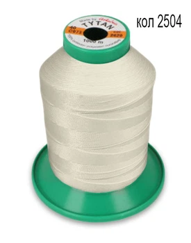 Нитки TYTAN 40/1000м колір молочний 2504 (1шт)