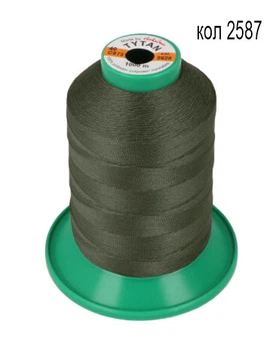 Нитки TYTAN 40/1000м цвет хаки 2587 (1шт)