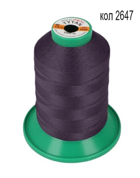 Нитки TYTAN 40/1000м цвет фиолет 2647 (1шт)