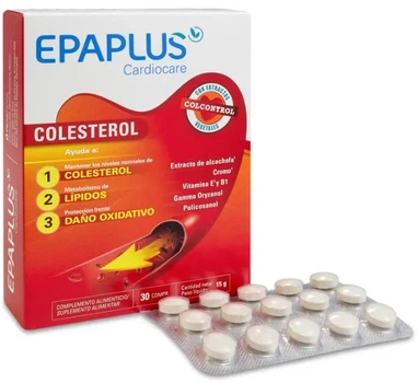 Дієтична добавка Epaplus Cholesterol 30 таблеток (8430442009873)