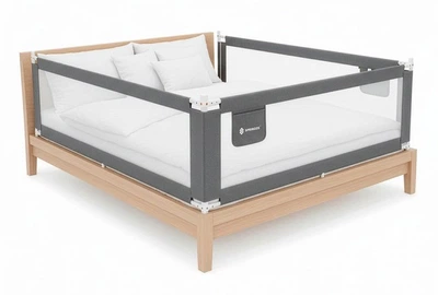 Barierka ochronna na łóżko Springos HA7527 szara 160 cm (5908455305518)