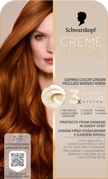 Farba do włosów Schwarzkopf Creme Supreme 7-7 Miedziany Blond (9000101745108)