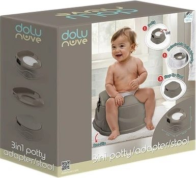 Nocnik Dolu 3 w 1 Szary (8690089071842)