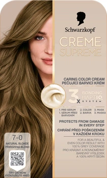 Farba do włosów Schwarzkopf Creme Supreme 7-0 Naturalny Blond (9000101745702)