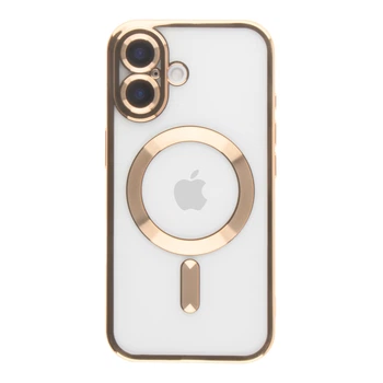 Чохол TPU Metallic Full Camera with Magsafe для iPhone 16 Gold