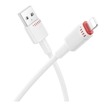 Кабель USB Borofone BX110 Lightning 2.4A Білий