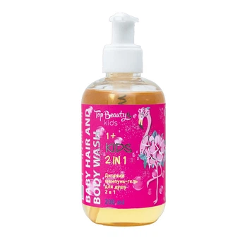 Детский гель-шампунь для душа 2 в 1 Top Beauty Baby Hair Body Wash от 1+ года, 200 мл