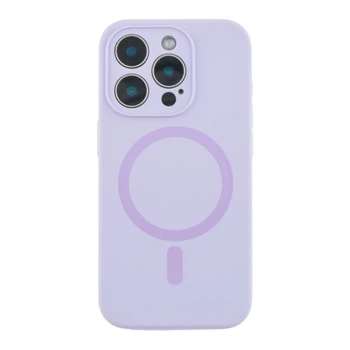 Чохол Glow Silicone Case Full Camera with Magsafe для iPhone 12 Pro Light purple