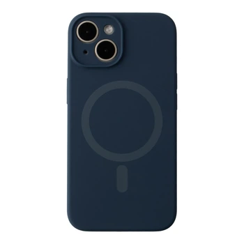 Чохол Glow Silicone Case Full Camera with Magsafe для iPhone 14 Dark blue