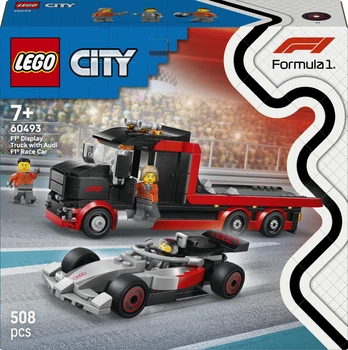 Конструктор LEGO City Грузовик для демонстрации F1 с гоночным автомобилем Audi F1 508 деталей (60493)
