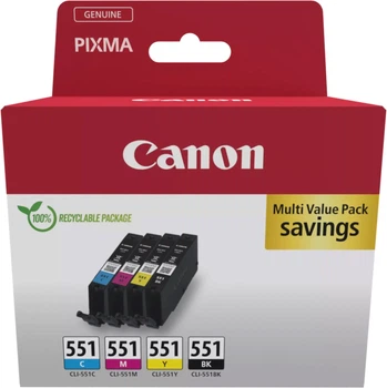 Картридж Canon CLI-551 BK/C/M/Y Multipack (8714574679242)