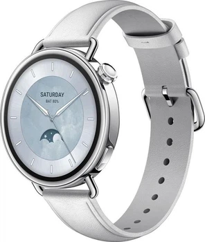 Смарт-годинник Xiaomi Watch S4 41mm Leather Strap White (BHR07VUGL