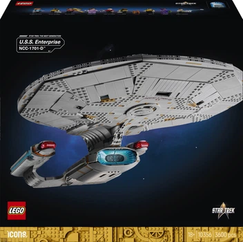 Конструктор LEGO Icons Star Trek U.S.S. Enterprise NCC-1701-D 3600 деталей (10356)