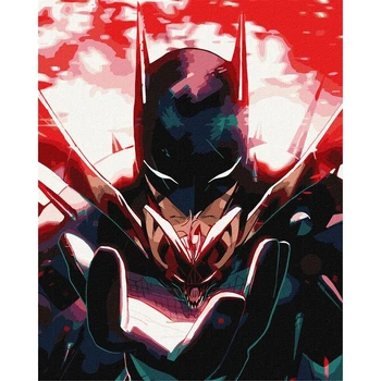 Картина по номерам Идейка Batman. Темный Рыцарь с красками металлик, 40x50 см (KHO8718)