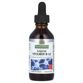 Жидкий витамин В12, Nature's Answer "Liquid Vitamin B-12" цианокобаламин, 1000 мг (60 мл)