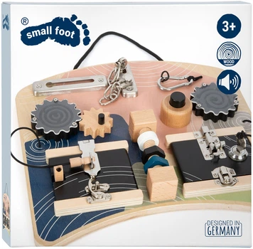 Розвиваюча іграшка Small Foot Дерев’яна розвивальна дошка «Rotation and Locks» (12392) (4020972123923)