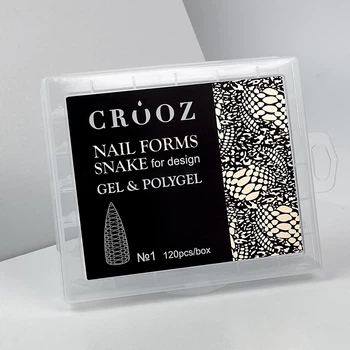 Верхние формы для наращивания ногтей Crooz Nails Forms Snake №1 (Миндаль)