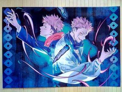 Постер Магічна битва Магическая битва Jujutsu Kaisen а3 16927