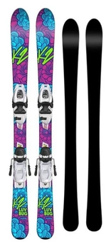 Ліжі гірські комплект для підлітків K2 LUV BUG+FDT 4.5 124см Multicolor/black (10B0807.109.1+10B1019.109.1) (100 см black, multicolor)