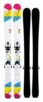 Гірські дитячі лижі (комплект) K2 LUV BUG 4.5+FDT JR 100см White/multicolor (10D0809.109.1+10D1019.109.1) (124 см білий/різнокольоровий)