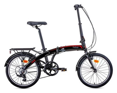 Велосипед Outleap Rio 20" M Black Red (M Чорно-червоний)