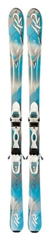 Гірські лижі комплект K2 Supersweet+MOD 10.0 ER3 139см Blue/grey/white (1020107.141.1+1021010.141.3) (146 см синьо-сірий, білий)