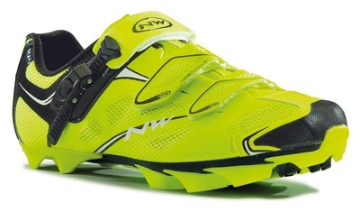 Туфлі велосипедні Northwave SCORPIUS SRS M 40 (7.5US) Yellow fluo/black (80142006 41) (257мм black, yellow fluo)