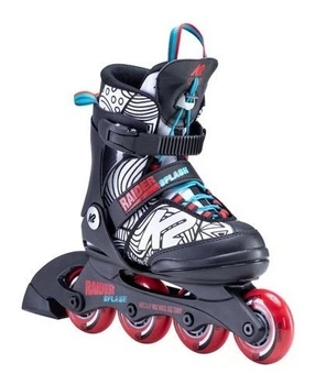 Роликові ковзани дитячі K2 RAIDER SPLASH S (29-34) 170-205мм Black/white/multicolor (30E0221.1.1) (170-205мм)