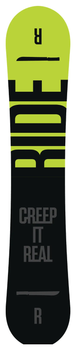 Сноуборд Ride MACHETE 155 Black/Green(1240013) (155 см black)