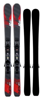 Лижі гірські комплект для підлітків K2 INDY 4.5+FDT JR 88см Grey/red/black (10D0808.109.1+10D1019.109.2) (112 см чорний, сірий, червоний)