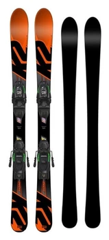 Ліжі гірські комплект для підлітків K2 INDY+FDT 7 136см Orange/black (10B0806.110.1+10B1018.110.2) (100 см black, orange)