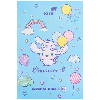 Нотний зошит KITE, А4, 20 аркушів, Cinnamoroll, (CR26-404)