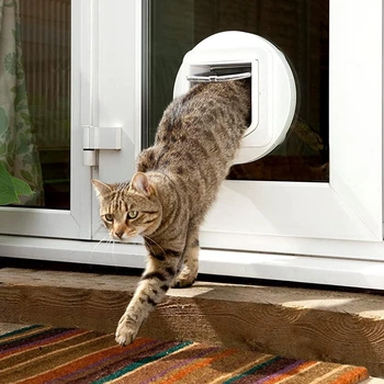 Мікрочіп дверцята для кота sureflap, автоматична cat flap, rfid, біла