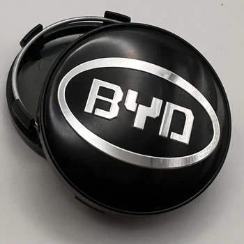 Колпачок заглушка на диски BYD 60 мм 56 мм черный