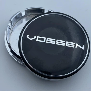 Колпачок заглушка на диск с логотипом Vossen 56 мм 52 мм черный
