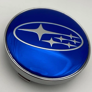 Колпачок Subaru 59 мм 55 мм синий заглушка в диск субару