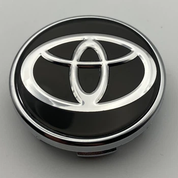 Колпачок c логотипом Toyota 53 мм 50 мм черный заглушка тойота