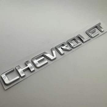 Знак шильдик емблема табличка задня для Chevrolet на багажник 195 мм 20 мм шевроле хром