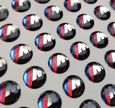 Наклейка на ключ BMW БМВ M 14 мм M-Power м серия