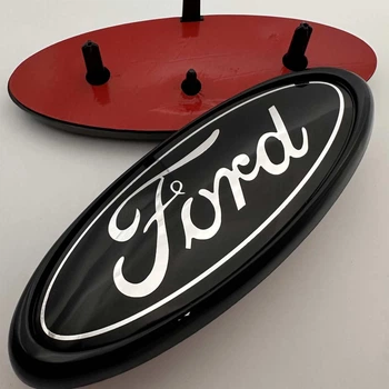 Емблема табличка FORD Форд 147 мм 57 мм Transit Torneo Fiesta Focus Ka Kuga Mondeo S-Max Galaxy чорний знак