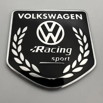 Наклейка Rline VW Volkswagen (Фольксваген) металлическая 50 мм 50 мм шильдик табличка