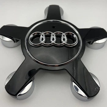 Ковпачок на диски Audi 4F0601165N чорні ауді 135 мм 58 мм зірка краб-ауді