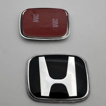 Знак Honda Хонда 40 мм 49 мм в подушку безопасности в руль черная хром